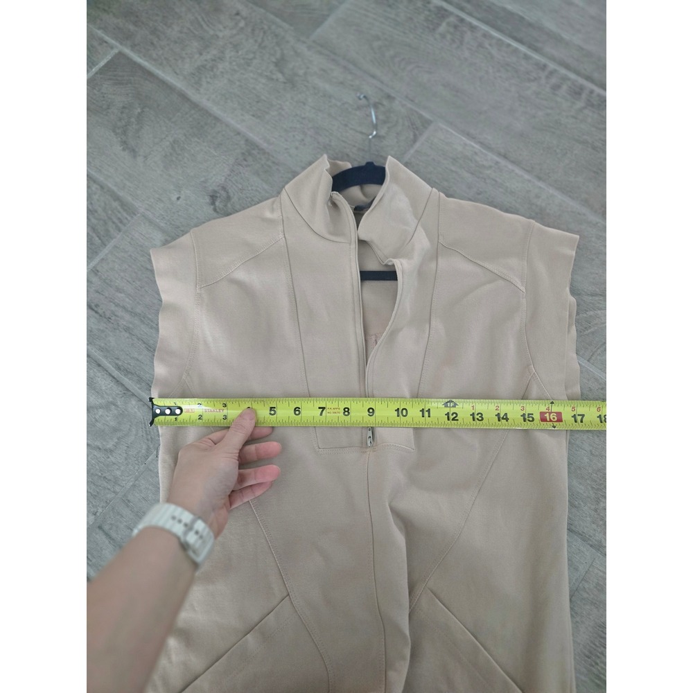 Elegant Tan Midi Dress - Picture 4 of 6